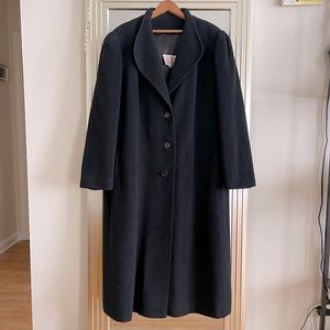 Vintage The Forgotten Woman 100% pure cashmere black coat
